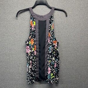 Torrid Black Floral Tank Top